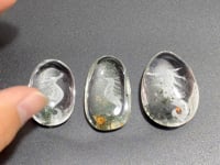 3 Pieces Unique Seahorse Garden Quartz Inner Scene Carving
