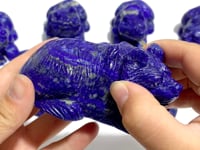 8 Pieces Lapis Lazuli Bears Carving