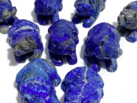 9 Pieces Lapis Lazuli Bears Carving