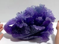 Beautiful Purple Fluorite Chinese Cabbage Carving