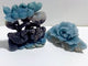 2 Pieces Trolleite Flower & Mandarin Duck Carving