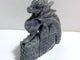 Beautiful Labradorite Flying Dragon Castle Carving