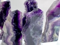 5 Pieces Rainbow Fluorite Raw Side Tower
