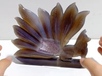 Geode Agate Druzy Nine-tailed Fox Carving #12
