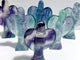 6 Pieces Large Rainbow Fluorite Angel Carving