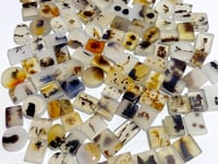 106 Pieces Natural Scenic Dendritic Agate Cabochon