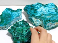 3 Pieces High Quality Chrysocolla Mixed Malachite Slab Specimen #14