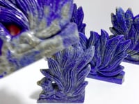 6 Pieces Lapis Lazuli Nine-tailed Fox Carving