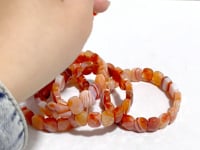 Beautiful Carnelian Cut Faceted Bracelet Wholesale
