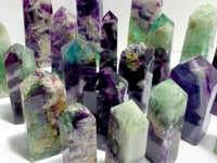 20 Pieces Feather Fluorite Four-sided Tower Points