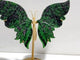 Ruby Zoisite Butterfly Wing Carving With Stand