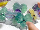 7 Pieces Rainbow Fluorite Heart With Stand