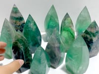 13 Pieces High Quality Large Rainbow Fluorite Flame