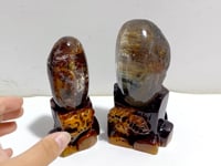 2 Pieces Beautiful Garden Quartz With Stand