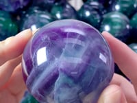 45.5KG Colorful Fluorite Rainbow Spheres 5-7cm (Sea Freight Only)