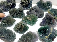 15 Pieces Raw Stone Fluorite Mixed Pyrite