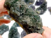 17 Pieces Blue Fluorite Mixed Pyrite Raw Stone