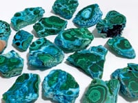 16 Pieces Beautiful Raw Chrysocolla Mixed Malachite Specimen