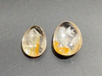 2 Pieces Fish Garden Quartz Inner Scene Carving