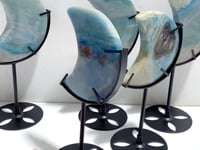 5 Pieces Trolleite Stone Moon With Stand