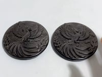 Silver Sheen Obsidian Phoenix Carving Wholesale