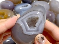 18 Pieces Geode Druzy Agate Eggs