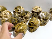 10 Pieces 6th Vein Ocean Jasper Skull Carving