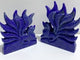 2 Pieces Lapis Lazuli Nine-tailed Fox Carving