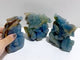 3 Pieces Blue Onyx Flying Dragon Castle Carving(Defect)