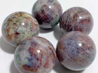 5 Pieces High Quality Sunstone Mixed Cordierite Spheres
