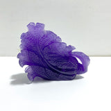 Purple Fluorite Chinese Cabbage Carving 6 - Wholesale Crystals