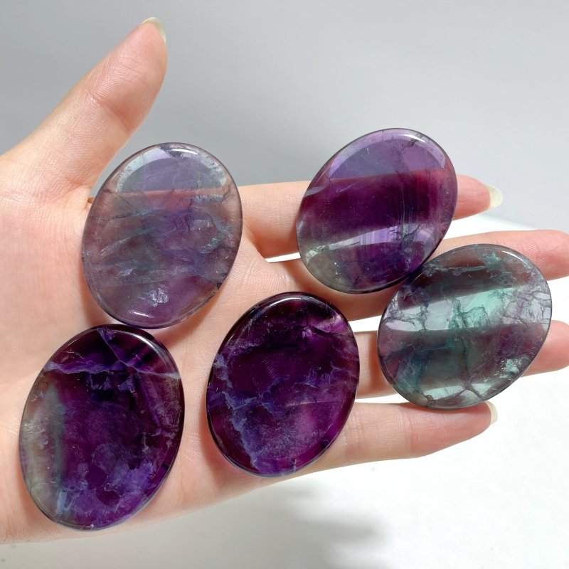 Purple Fluorite Worry Stone Wholesale - Wholesale Crystals