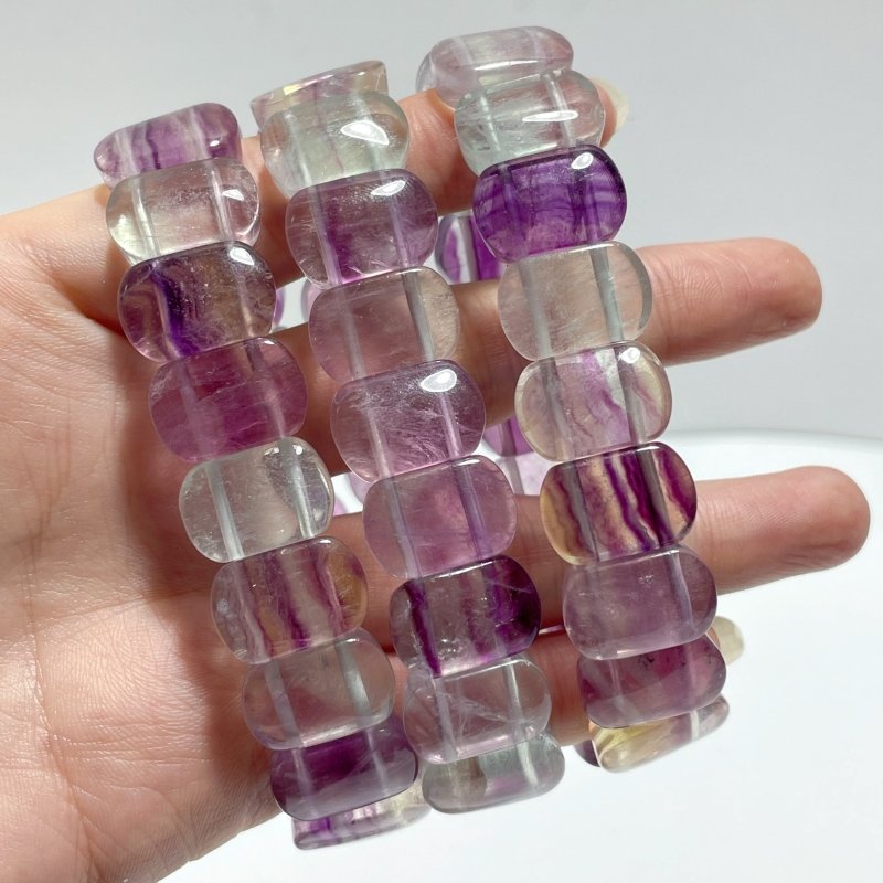 Purple Rainbow Fluorite Bracelet Wholesale - Wholesale Crystals