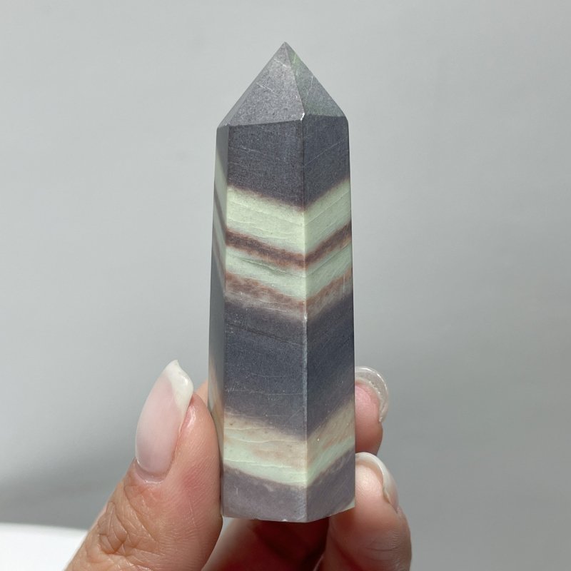 Purple Robe Jade Belt Stone Point Tower Wholesale - Wholesale Crystals