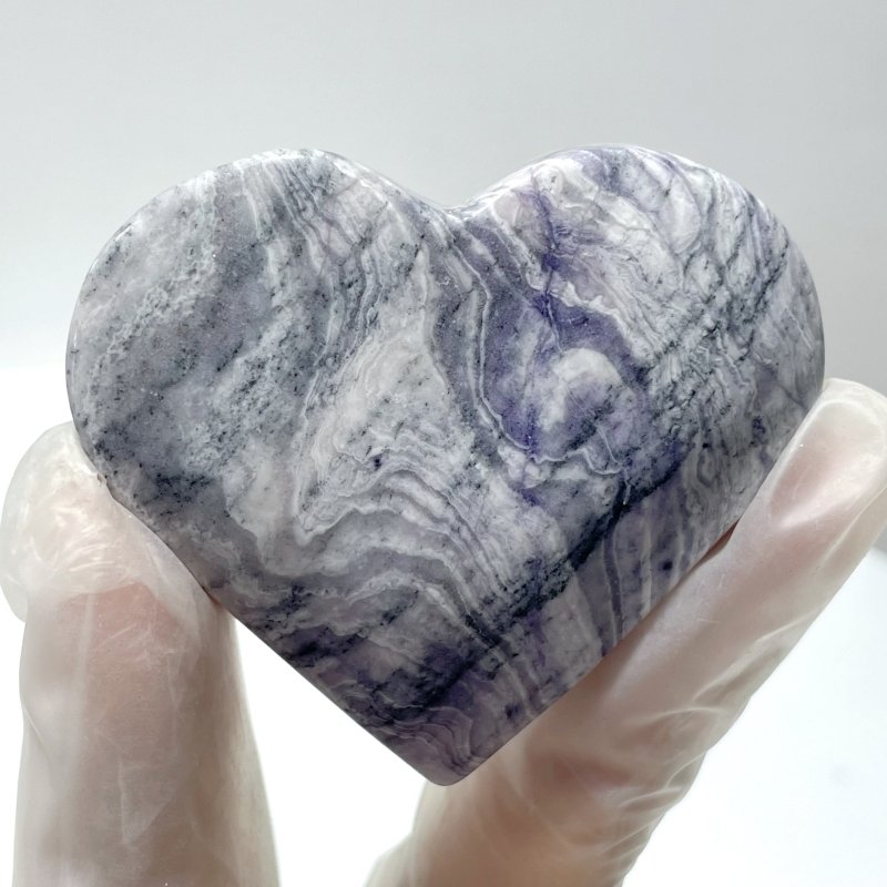 Purple Stripe Jasper Heart Shape Wholesale - Wholesale Crystals