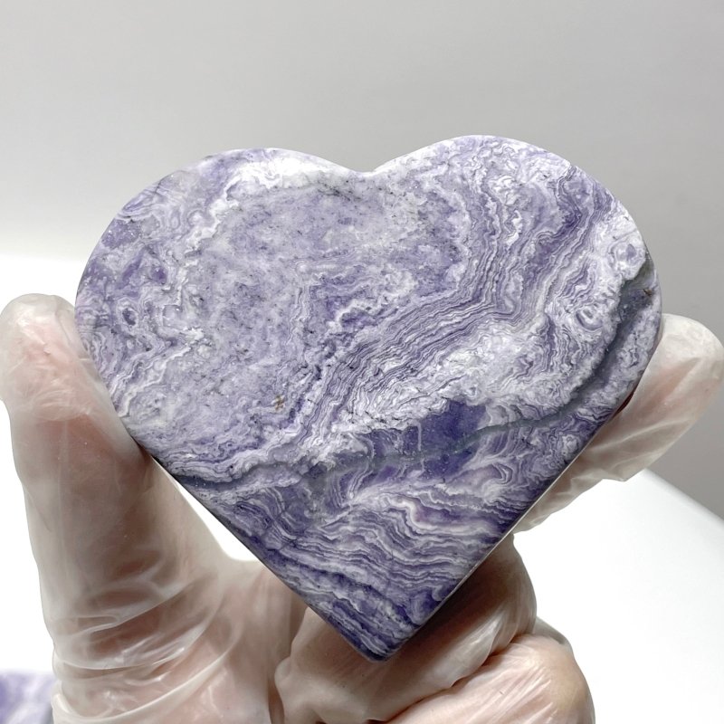 Purple Stripe Jasper Heart Shape Wholesale - Wholesale Crystals