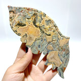 Rainforest Jasper Butterfly Wing Carving With Stand - Wholesale Crystals