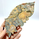 Rainforest Jasper Butterfly Wing Carving With Stand - Wholesale Crystals