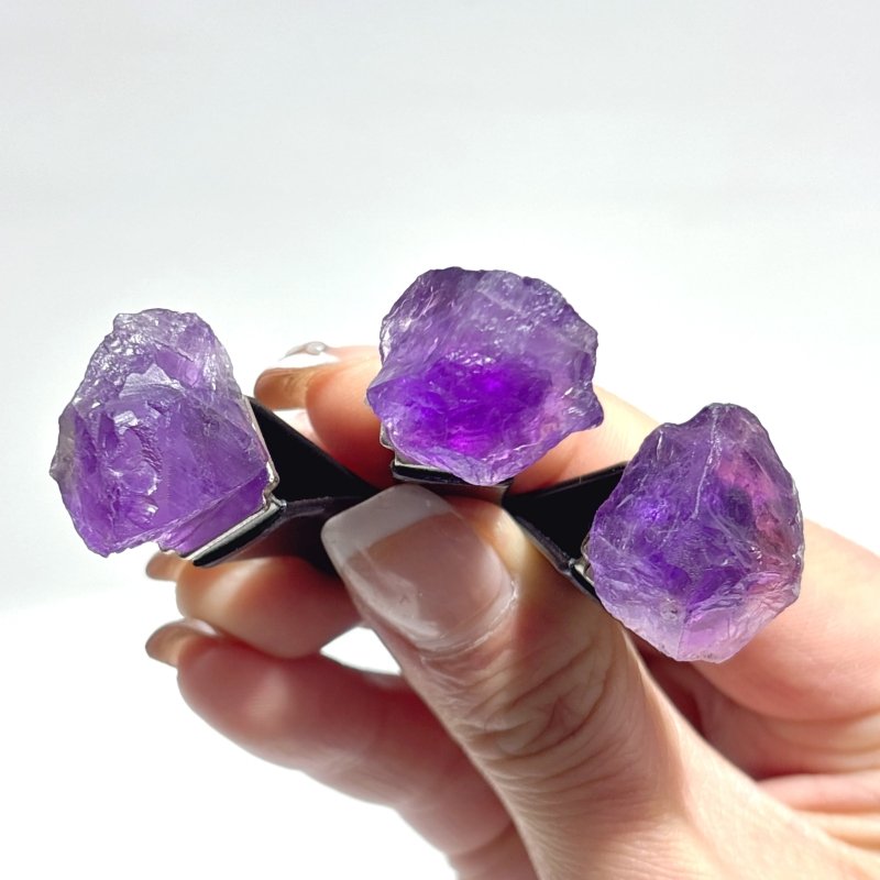 Raw Amethyst Car Air Vent Clips Wholesale Car Accessories - Wholesale Crystals