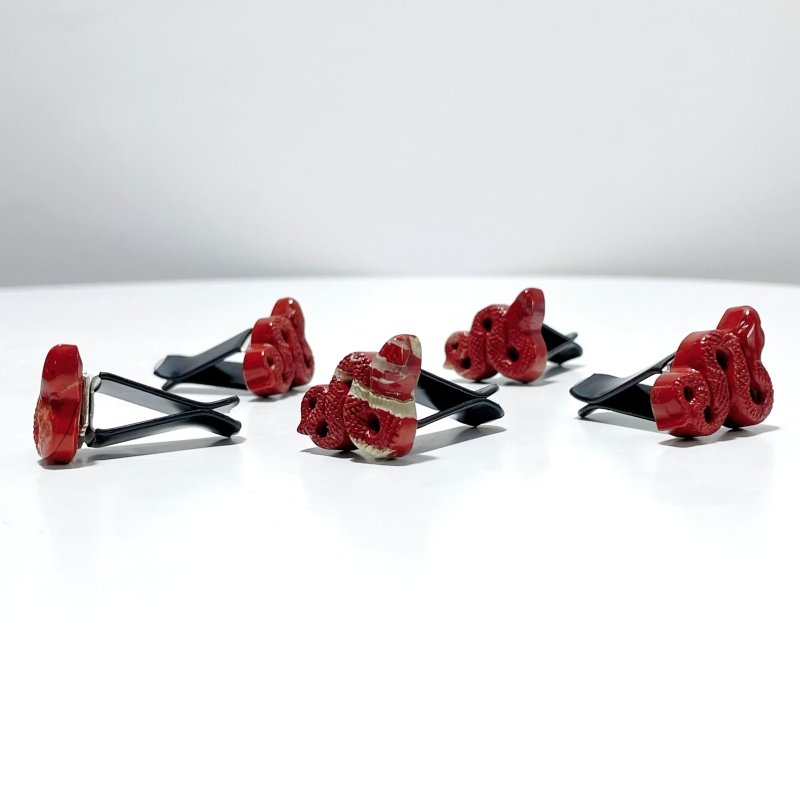 Red Jasper Snake Car Air Vent Clips Wholesale Car Accessories - Wholesale Crystals