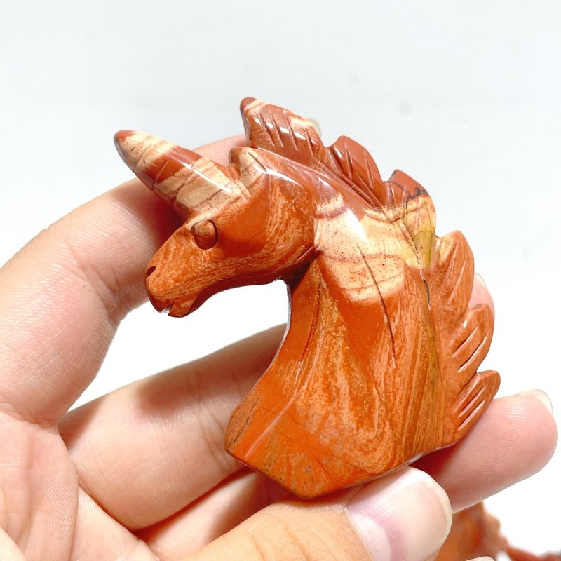 Red Jasper Unicorn Carving Wholesale - Wholesale Crystals