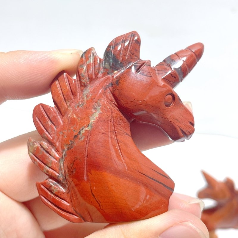 Red Jasper Unicorn Carving Wholesale - Wholesale Crystals