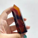 Red&Black Stripe Agate Tower Point Wholesale - Wholesale Crystals