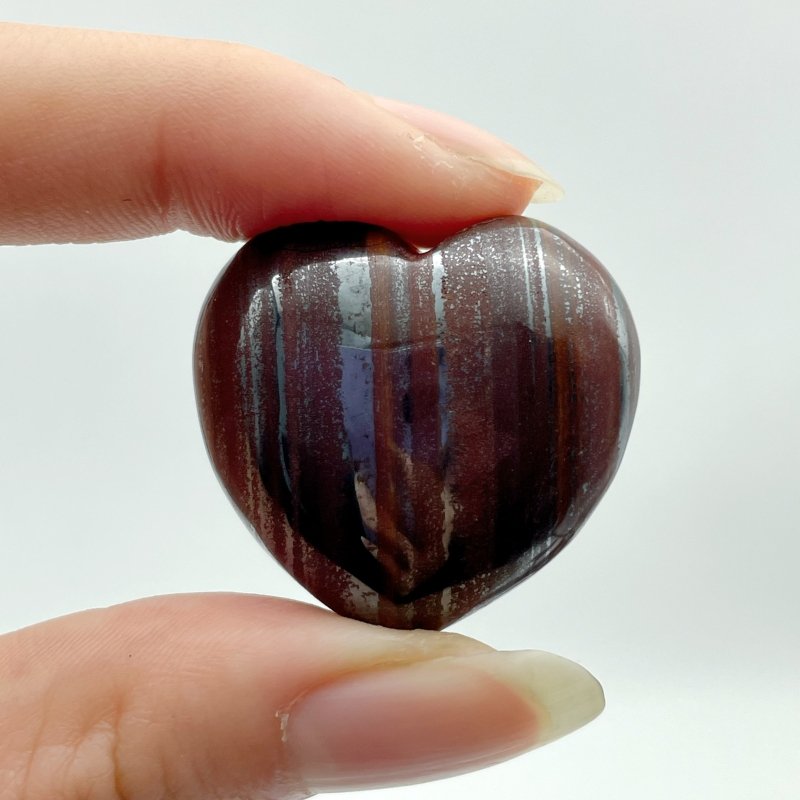 Red&Yellow Tiger Eye Mixed Iron Heart Wholesale - Wholesale Crystals