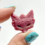 Rhodonite Fox Face Carving Wholesale - Wholesale Crystals