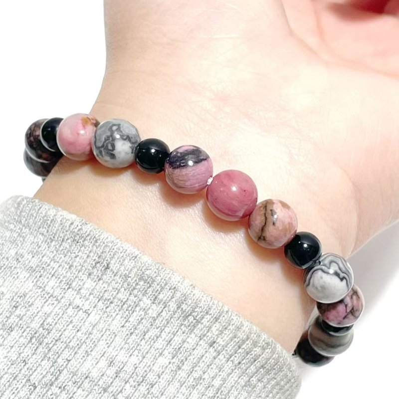 Rhodonite Obsidian DIY Bracelet Wholesale Original Design - Wholesale Crystals