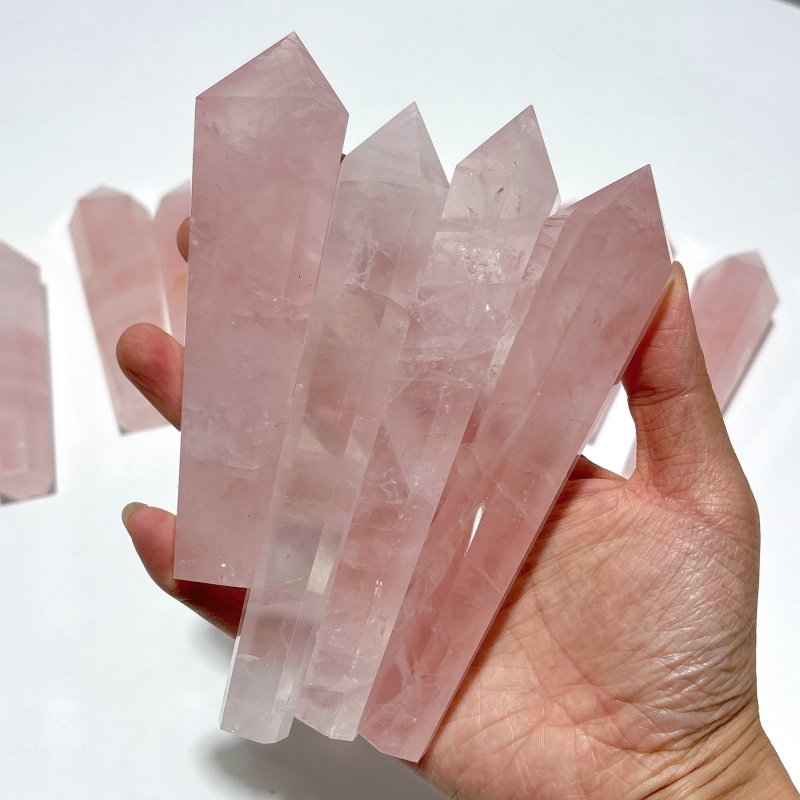 Rose Quartz Scepter Magic Wand Wholesale - Wholesale Crystals