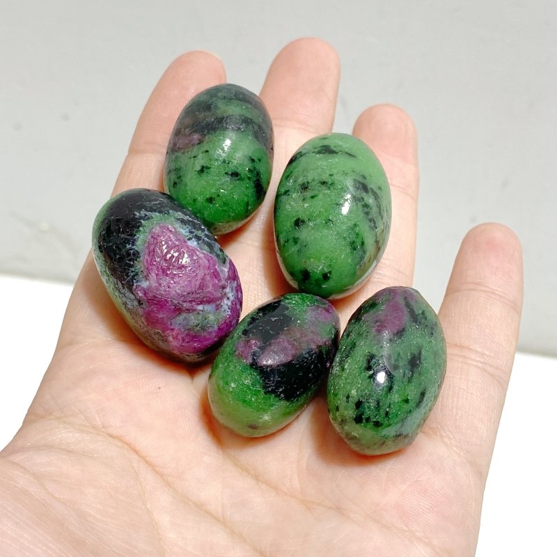 Ruby Zoisite Tumbled Wholesale -Wholesale Crystals