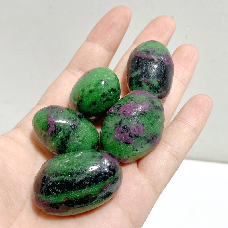 Ruby Zoisite Tumbled Wholesale -Wholesale Crystals