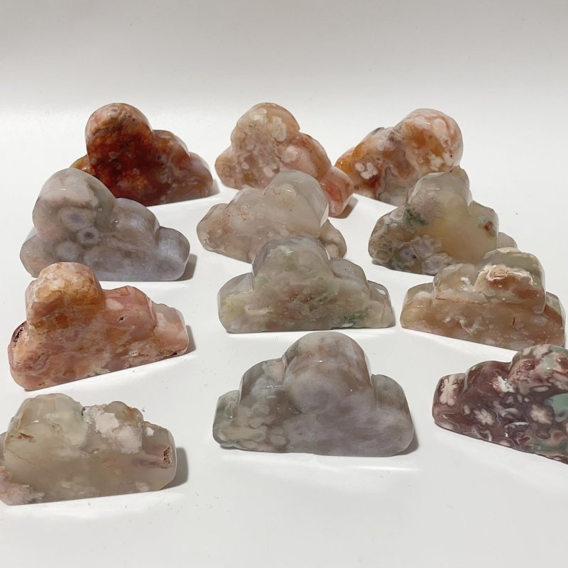 Sakura Agate Cloud Carving Wholesale - Wholesale Crystals